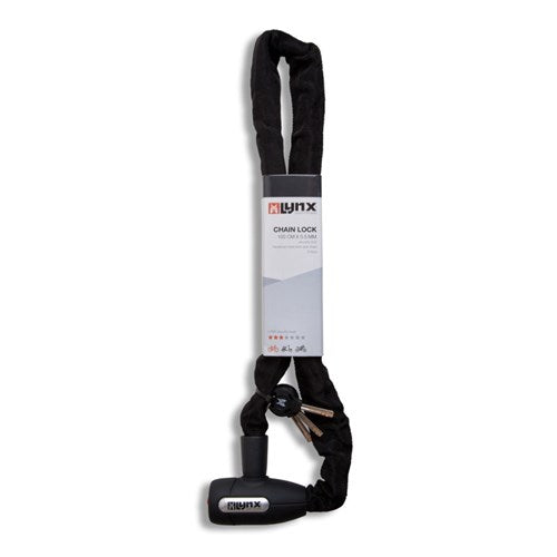 Lynx kettingslot 5,5 x 85cm zwart cityline m