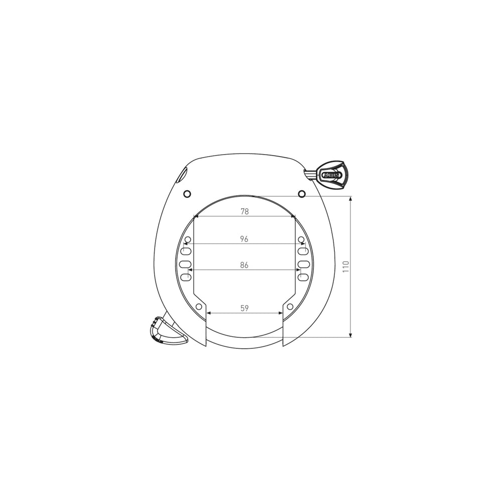 Abus Shield XPlus 5755L ART 2 - Zwart - Ringslot