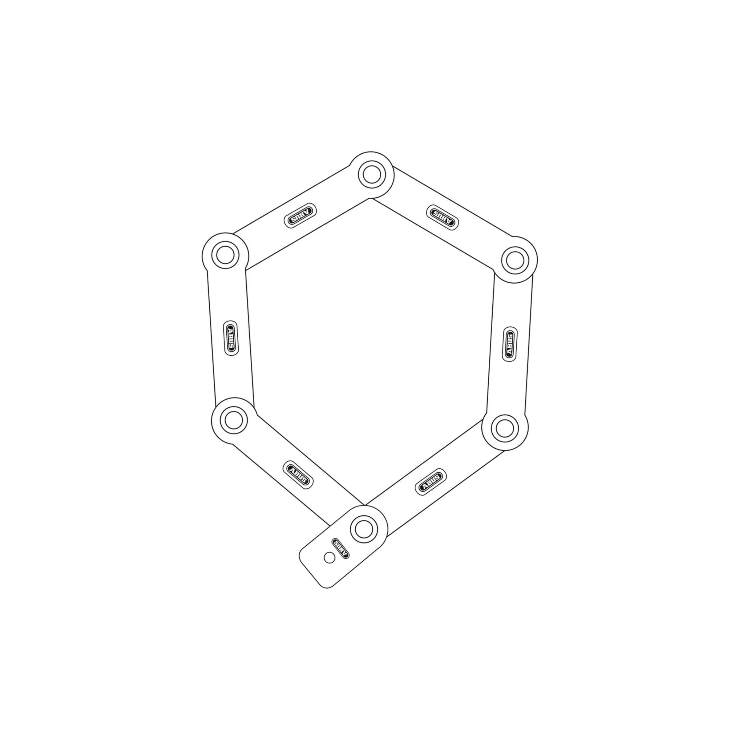 Abus Antivol pliant Bordo Ugrip 5700K 80 SH (avec support antivol) Rouge