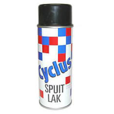 Cyclplus cyclus spuitlak 400cc zwart glans