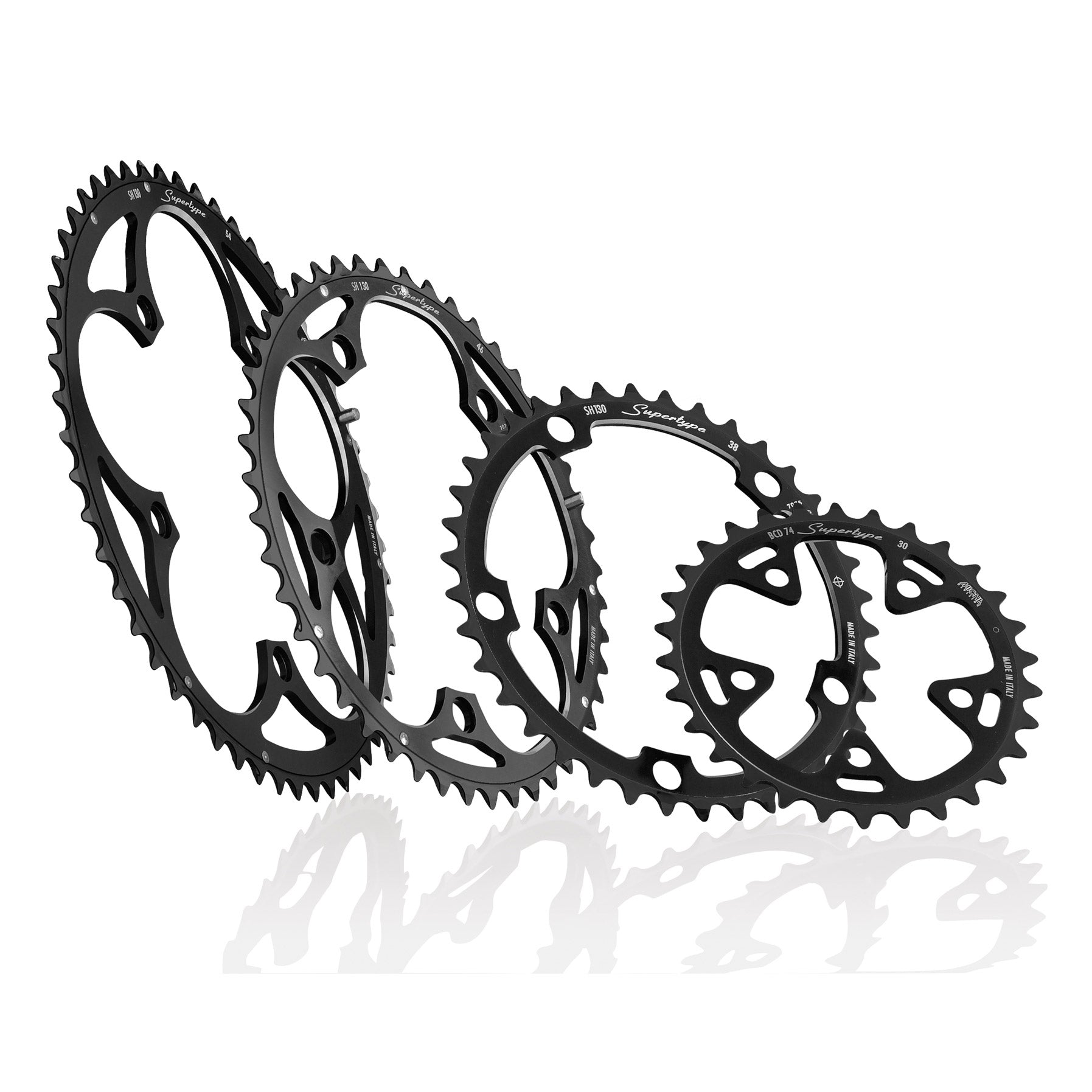Miche kettingblad supertype 130 42t shimano triple zwart