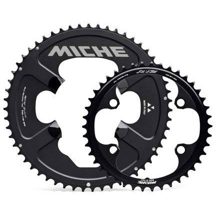 Miche chainring utg r92 12v 52 tooth black with bolts