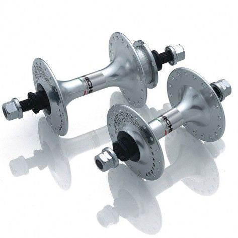 Miche track hubset f + r 28h high-flange silver