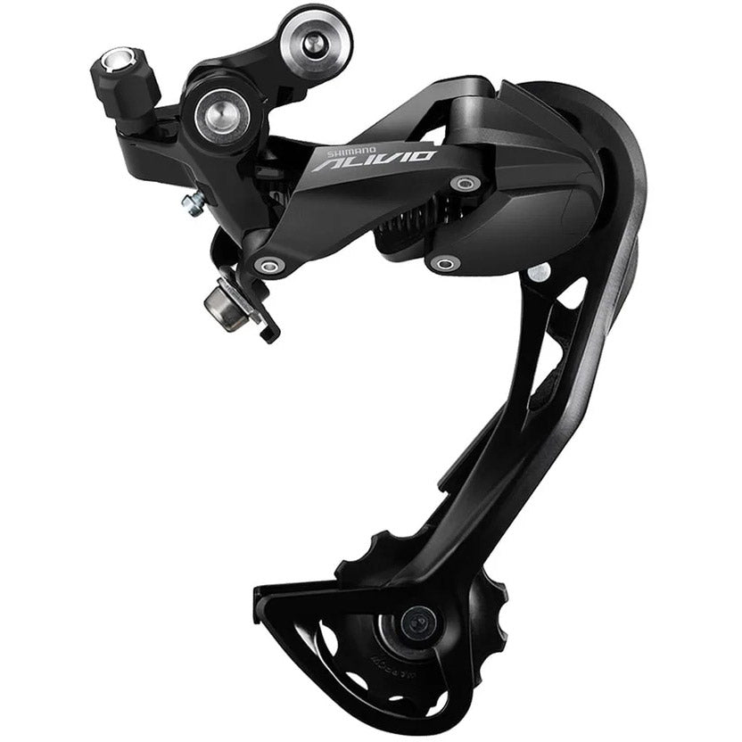 Shimano achterderailleur alivio 9v lange kooi zwart oem