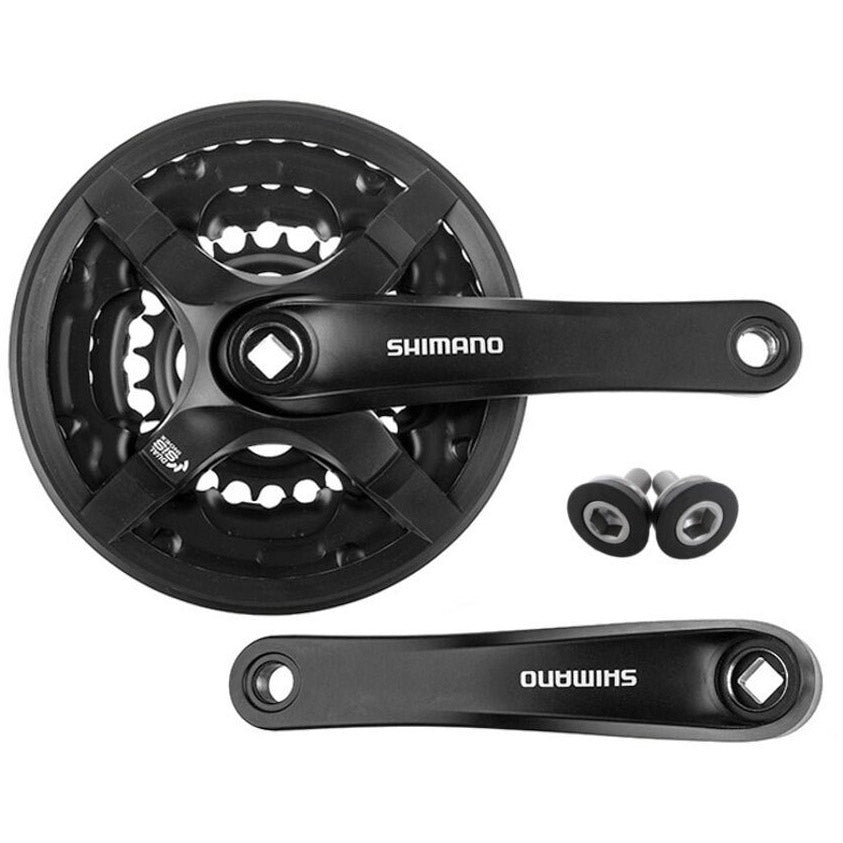 Shimano crankstel tourney 7 8v 24 34 42t kettingblad 175mm zwart