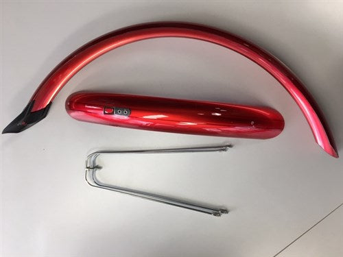 Eurofender mudguard set 20 inch 58mm PVC red