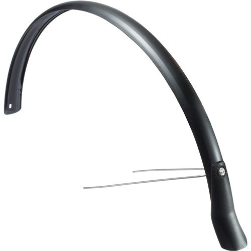 Eurofender Snello achterspatbord 28 51mm breed, kleur: mat zwart kunststof