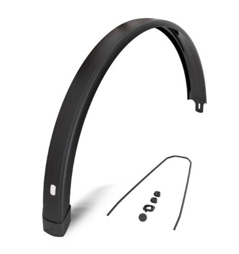 Eurofender achterspatbord 28 inch 58mm vlak mat zwart tempo squa