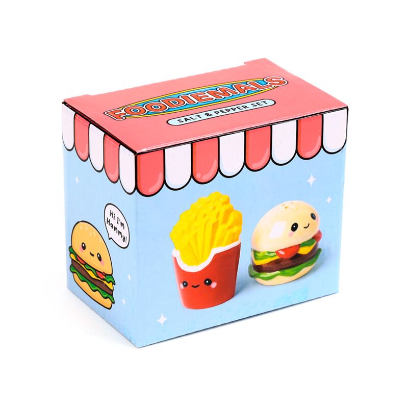 Hammy de burger friet foodiemals peper- en zoutstel