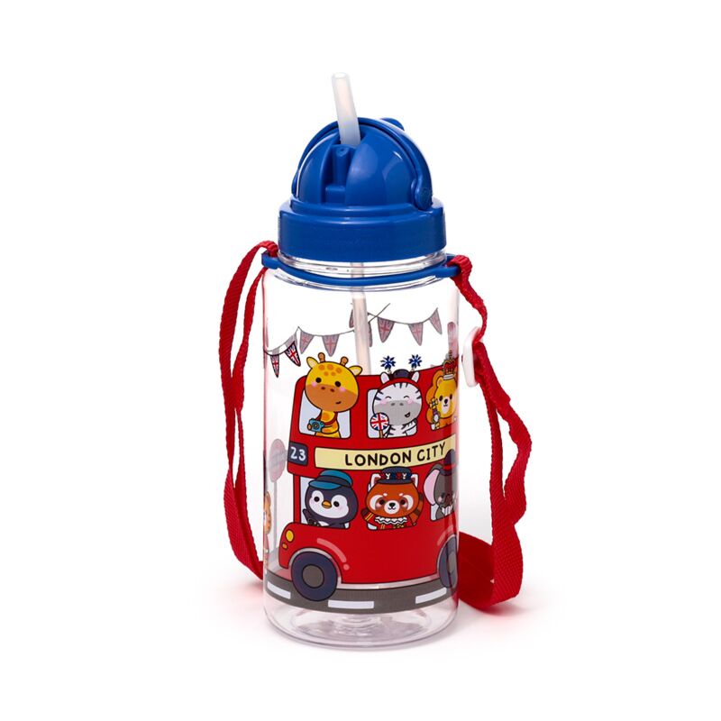 Ecozen kinder waterflesjes 450ml flip rietje adoramals londen