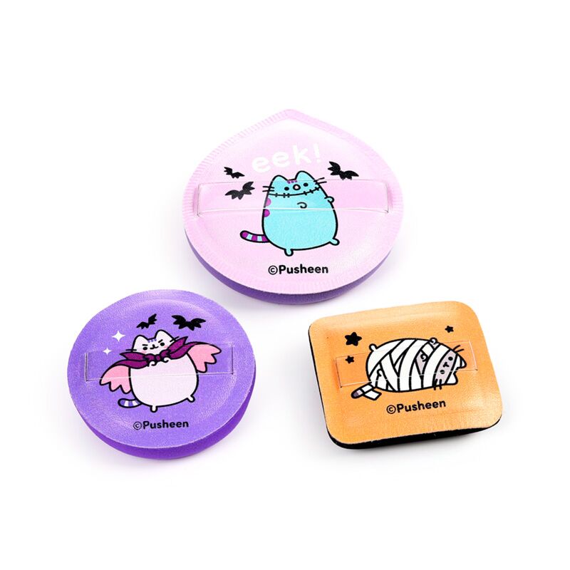 Pusheen de kat halloween set van 3 make-up sponsjes