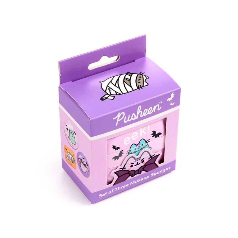Pusheen de kat halloween set van 3 make-up sponsjes