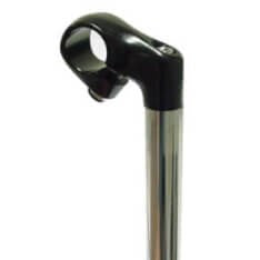 Hh stuurpen 15cm zwart chroom