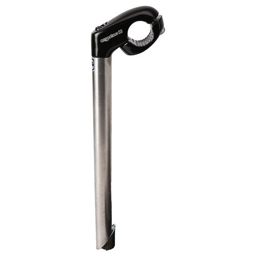 Ergotec stuurpen 22mm zwart RVS 23cm 38210