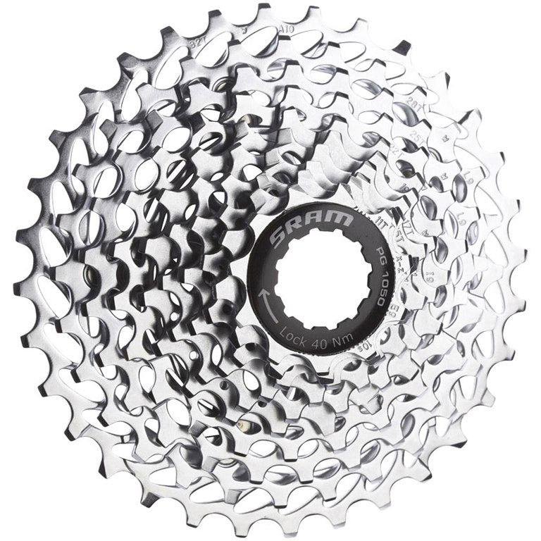 Spanninga sram cassette pg-1050 10v 12-28t zilver