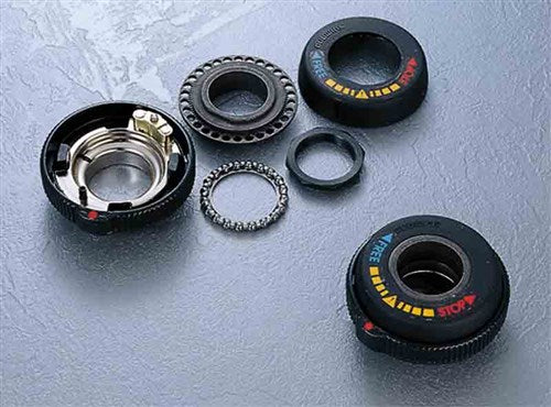 Antivol de direction Shimano 1 pouce x 24 TPI, version filetée. Livré sans coupelle inférieure du jeu de direction