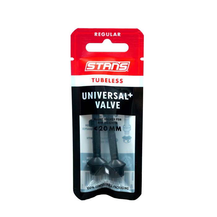 Stan's tubeless universal+ valves - regular - black