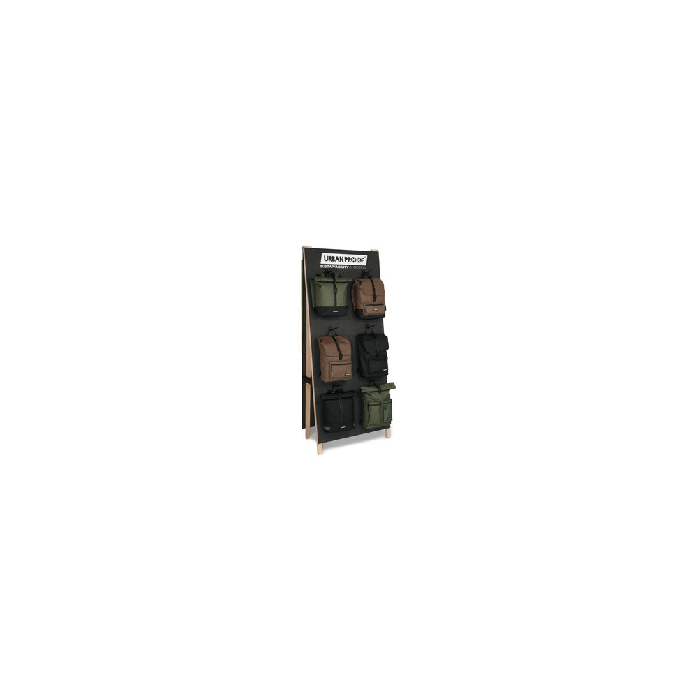 Urbanproof urban proof display gerecyclede fietstassen