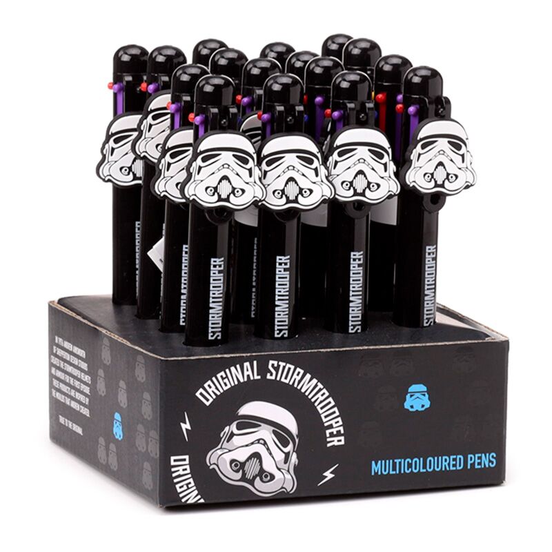De originele stormtrooper meerkleurige pen (6 kleuren) met bedeltje