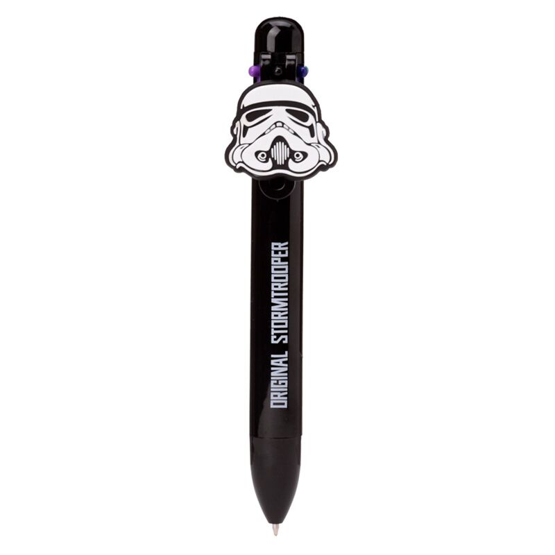De originele stormtrooper meerkleurige pen (6 kleuren) met bedeltje