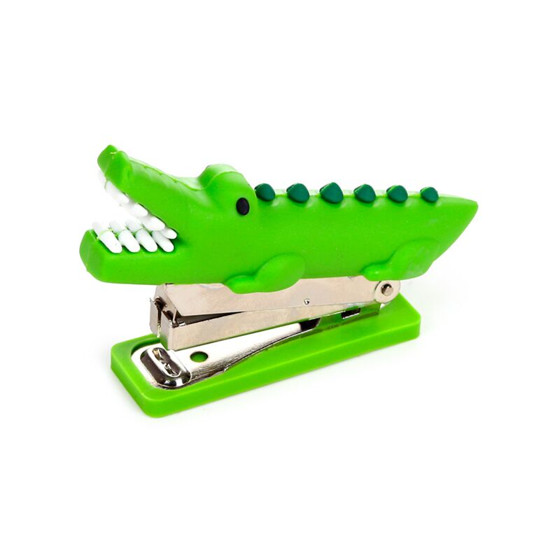 Ongelooflijke krokodil mini nietmachine