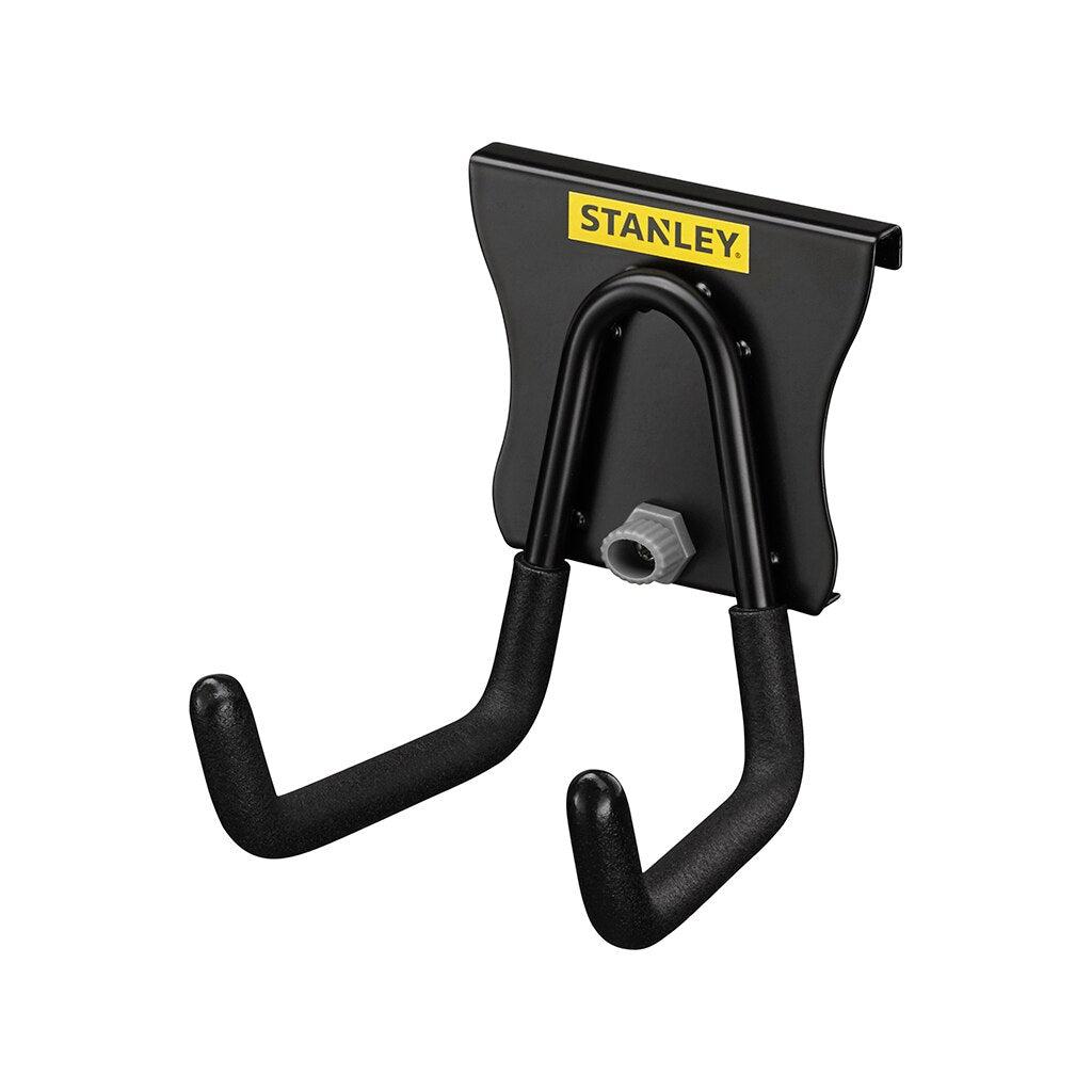 Stanley track wall - universele haak medium houder (zwart)