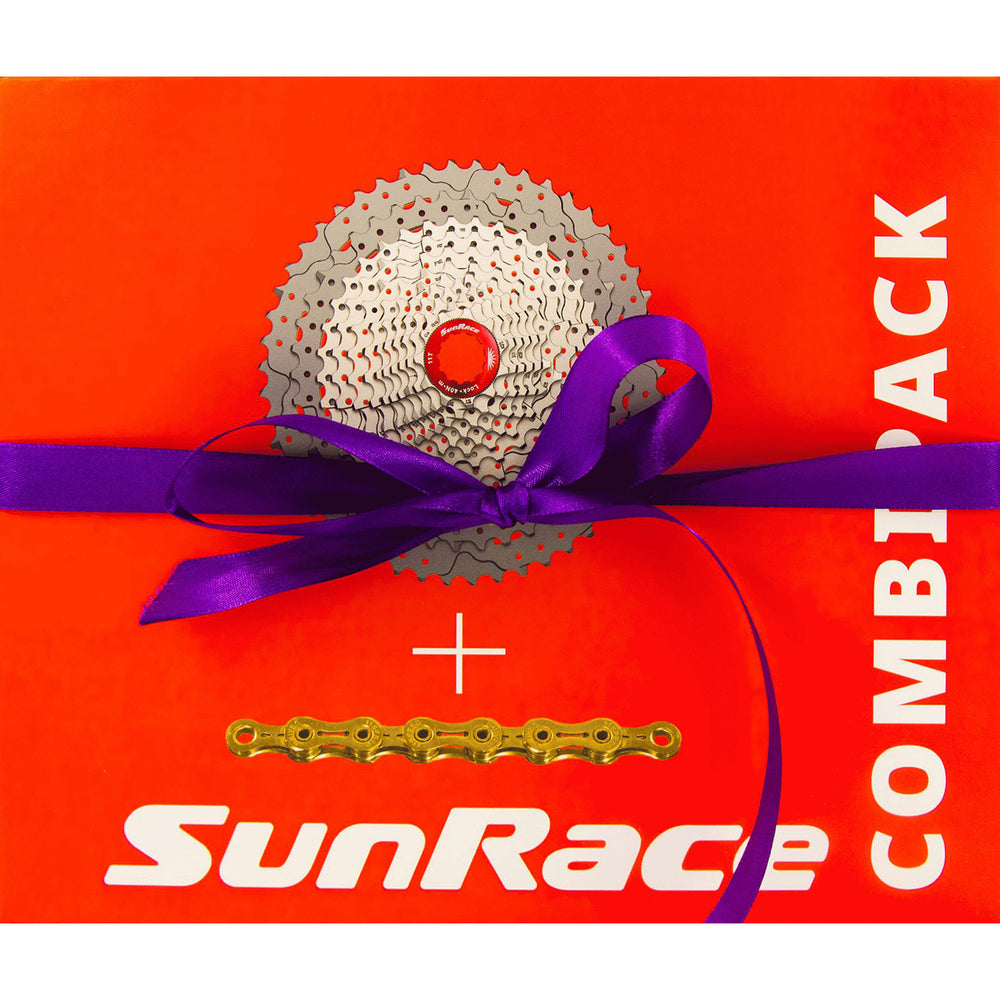Spanninga sunrace combipack csr91 9v hg 11-28t met ketting cnm94