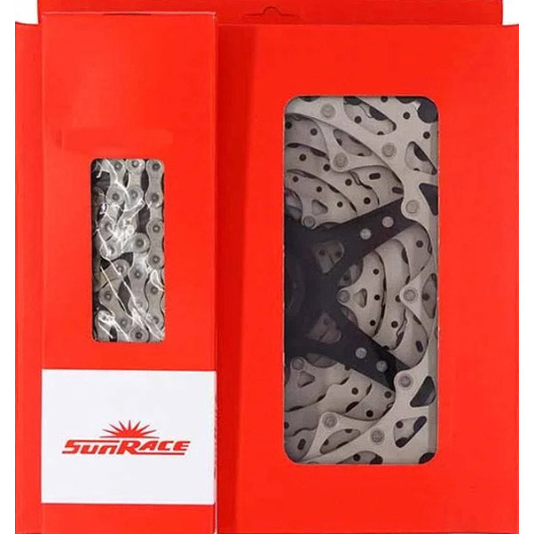 Spanninga sunrace combipack csr91 9v hg 11-28t met ketting cnm94