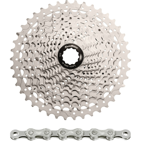 Spanninga sunrace combipack csms3 10v 11-40t met ketting cn10a