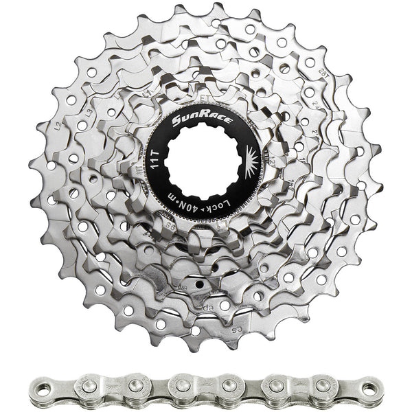 Spanninga sunrace combipack csr91 9v 11-25t met ketting cnm94