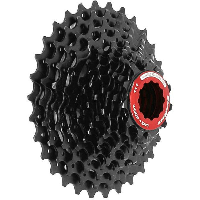 Sunrace cassette csrz800 12v 11-36t zwart rood