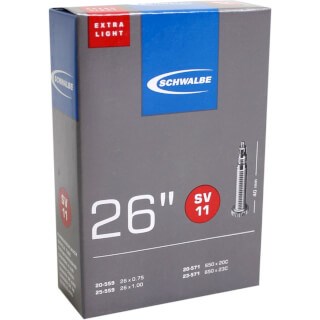 Chambre à air Schwalbe SV11 Extra Light 26 20 25-559 571mm - valve 40mm