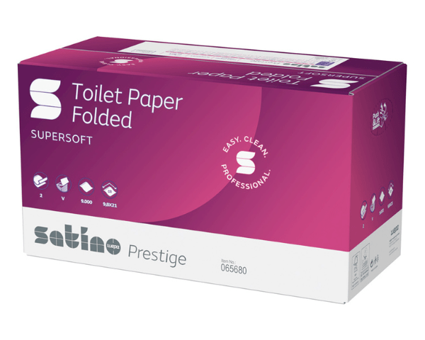 Satino toiletpapier recycled 2-laags bulkpack (30x 300 vel)