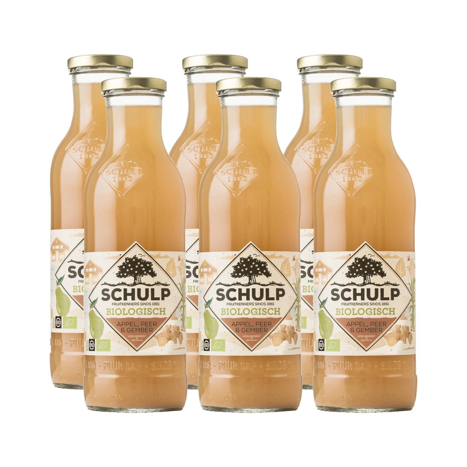Schulp appel peer gember ambachtelijk (6x 0,75 liter)