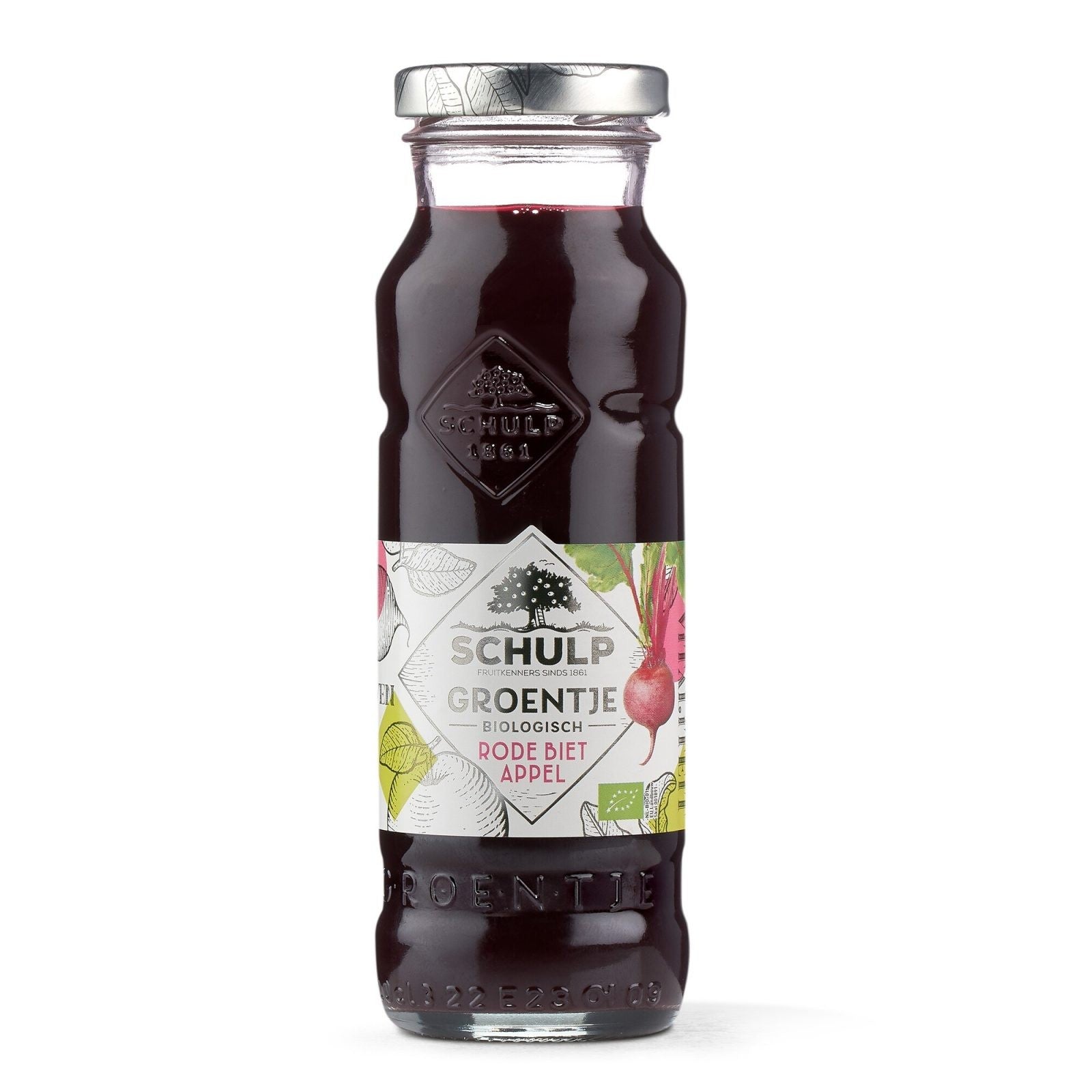 Schulp groentje rode biet appel biologisch flesje (15x 20cl)