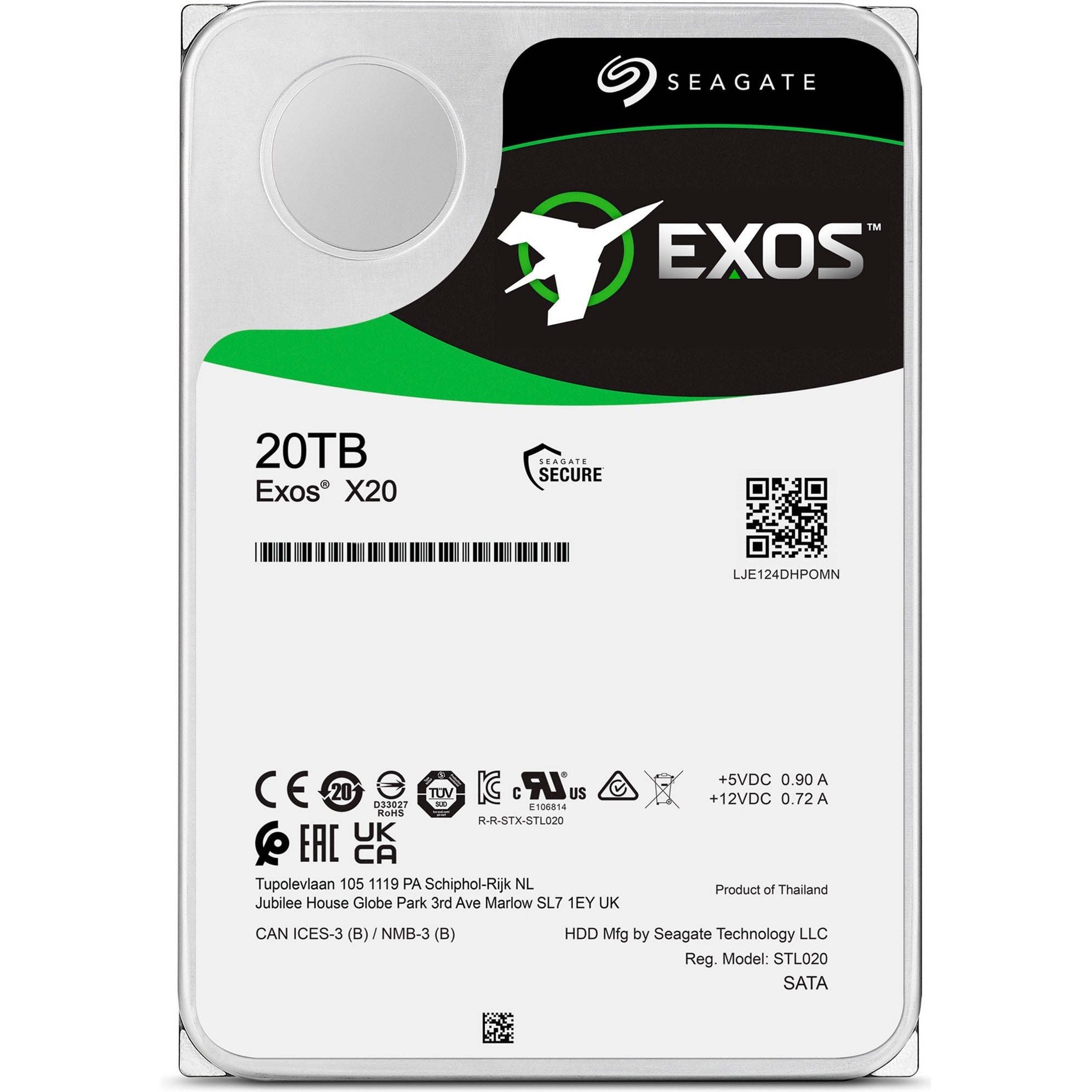 Seagate Seagate Exos X20, 20 TB