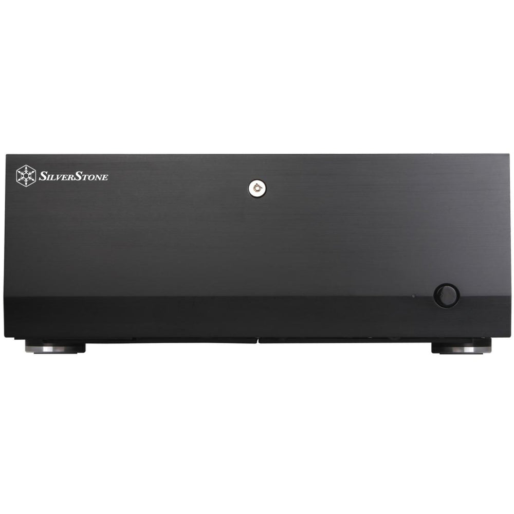 Silverstone grandia gd07b htpc behuizing (zwart | 2x usb-a)
