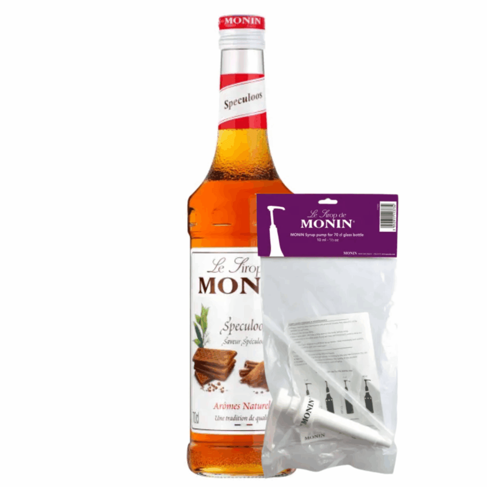 Monin siroop speculoos (70 cl) + siroop pompje (10ml)