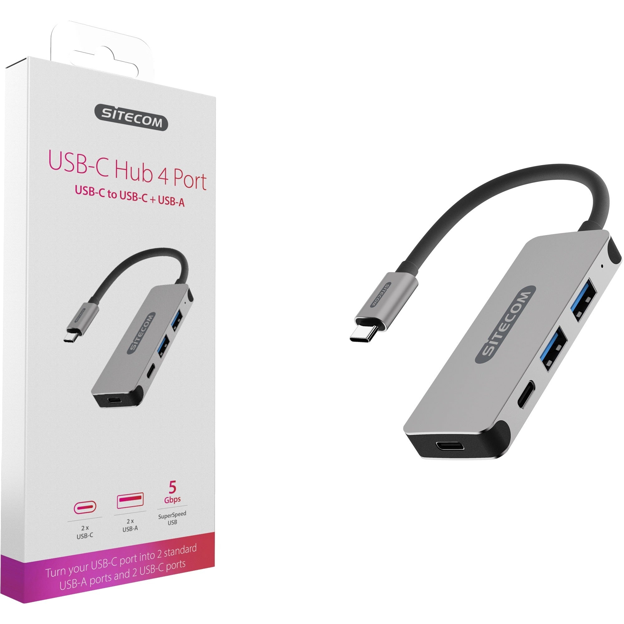 Sitecom Sitecom CN-384 USB-C Hub 4 Port