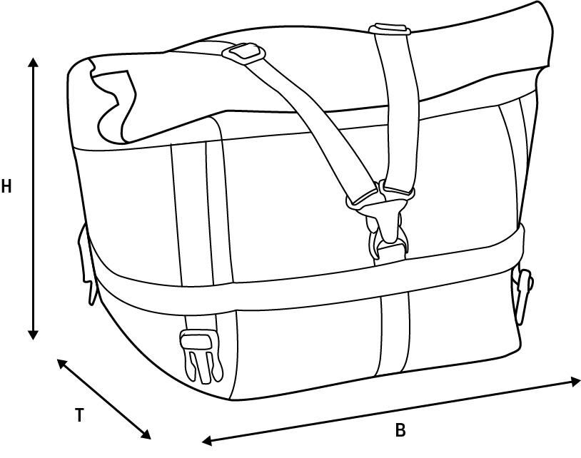 Oxford achtertas atlas t advanced atlas t-10 advanced tourpack black