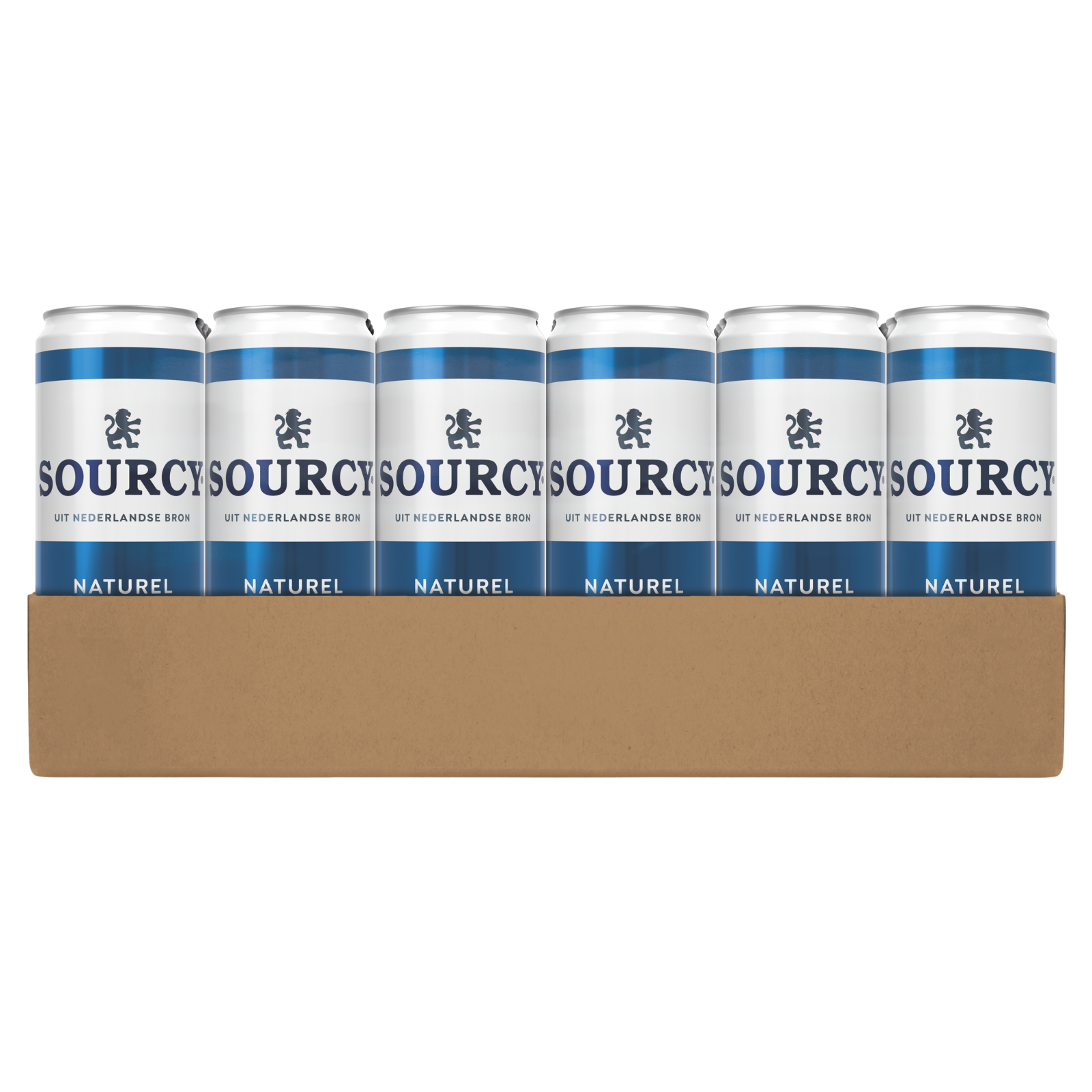 Sourcy blauw mineraalwater naturel blik (24x33cl)