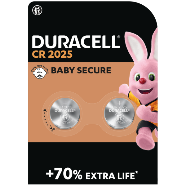 Battery sales europe b.v. duracell batterij cr2025 3v lithium (2st)