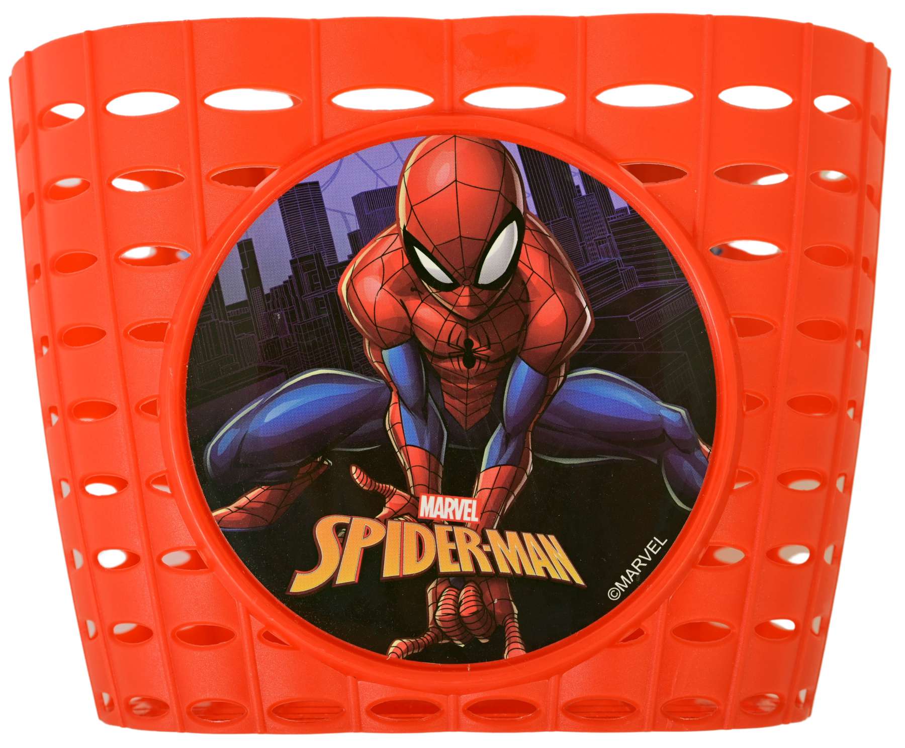 Spiderman spider-man plastic mandje - jongens - rood
