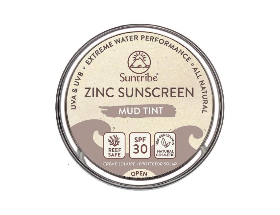 Suntribe zonnebrandcrème - gezicht sport - spf 30 - mud tint - 45 gr