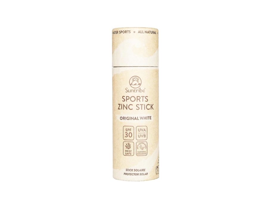 Suntribe zonnebrandstick - zink - sport - spf 30 - origineel wit