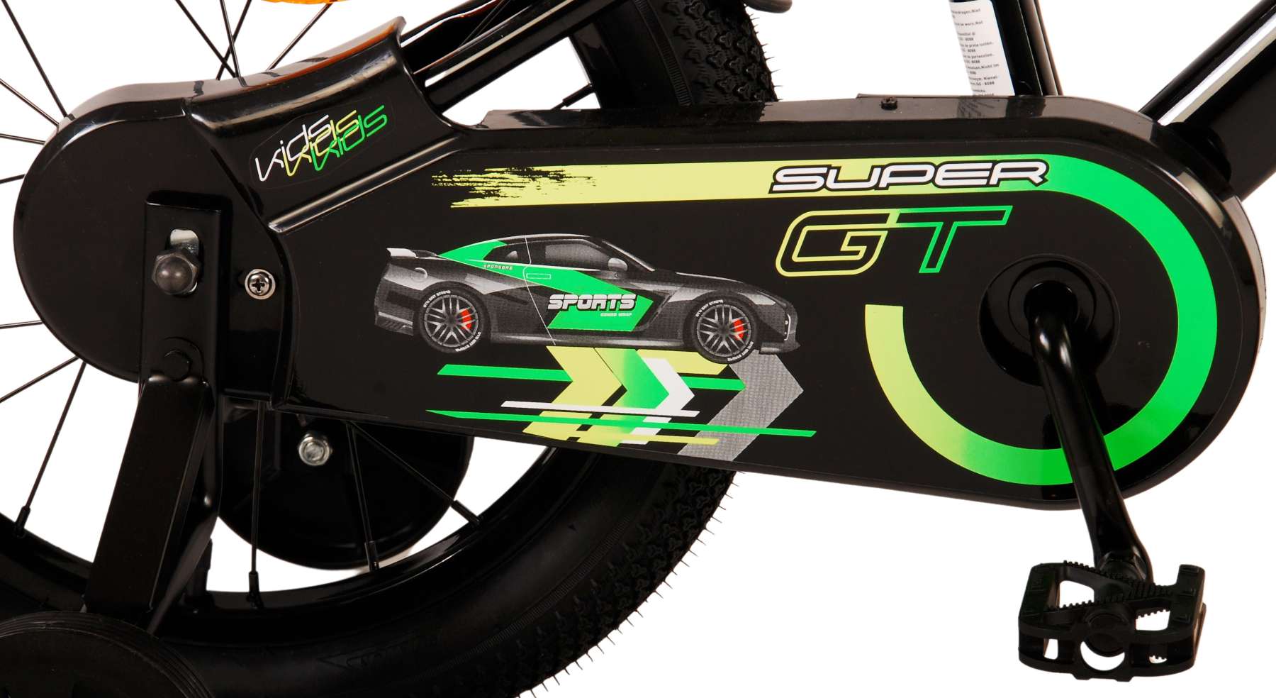 Volare Super GT Kinderfiets - Jongens - 16 inch - Groen - Twee handremmen