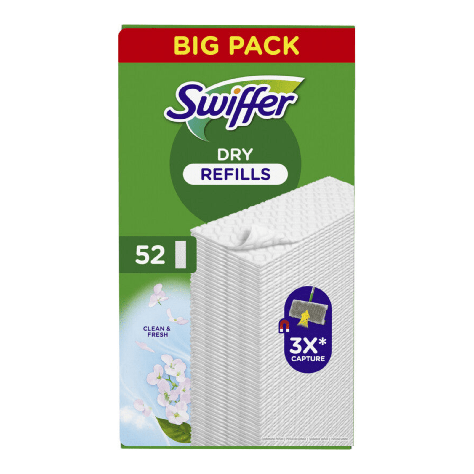 Swiffer dry vloerreiniger droge doekjes (52 stuks)