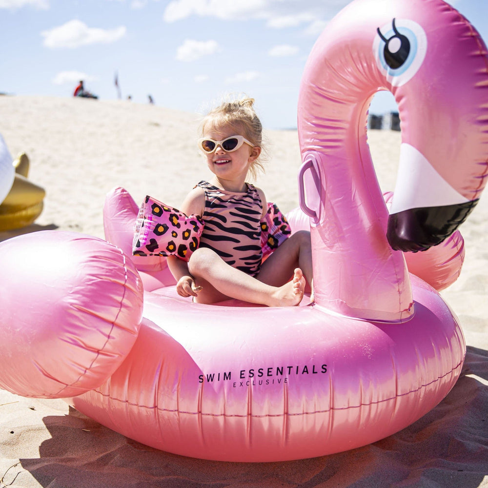 Droomlandschap | rosé goud opblaas flamingo xxl