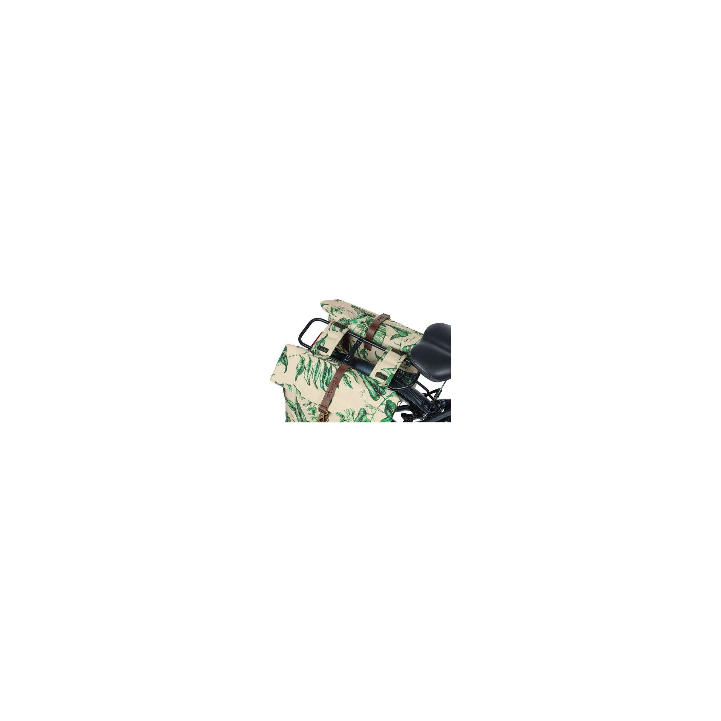 Sac double Basil Ever-Green 28-38L beige sable