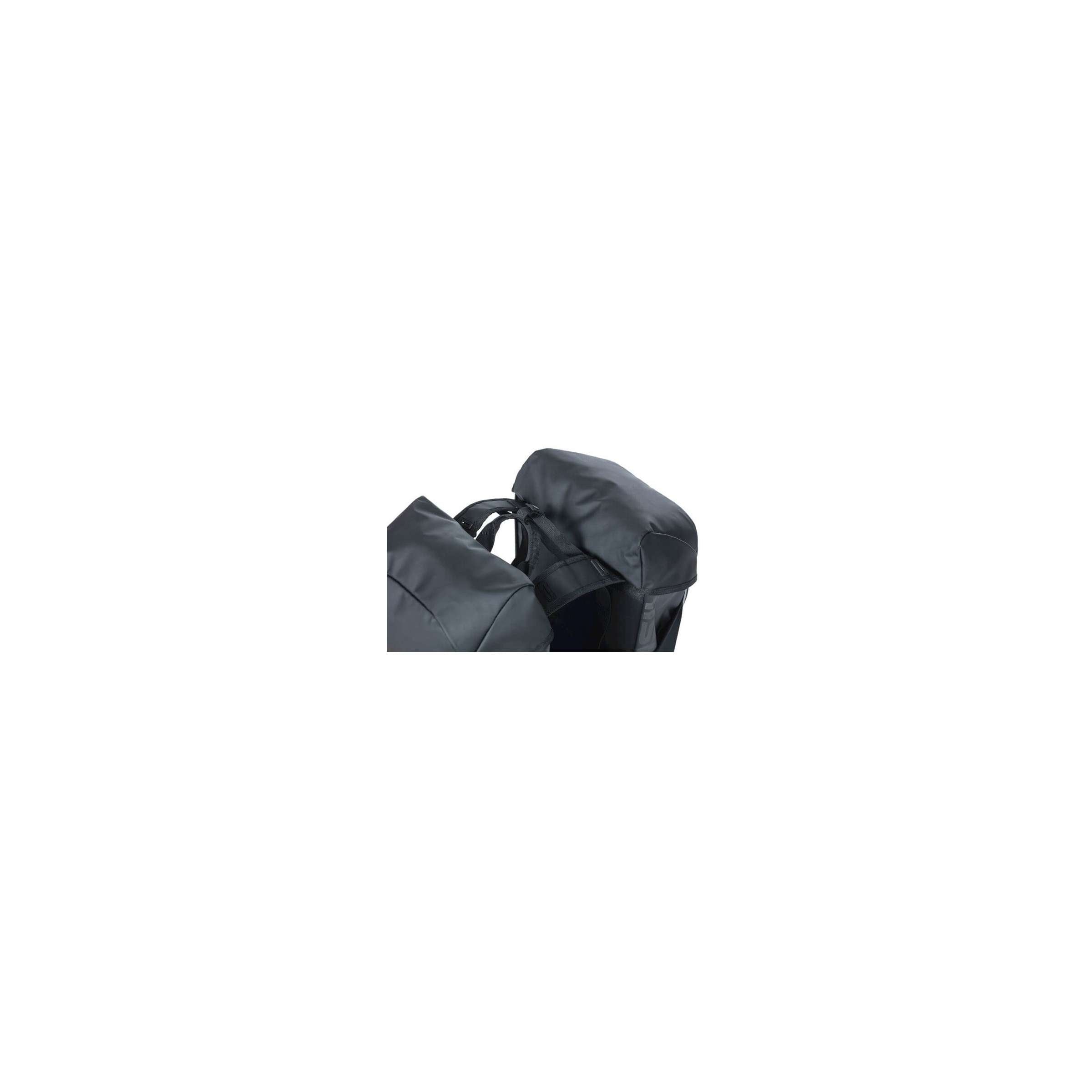Basil Miles Tarpaulin - Dubbele fietstas, waterdicht, 34L, zwart oranje